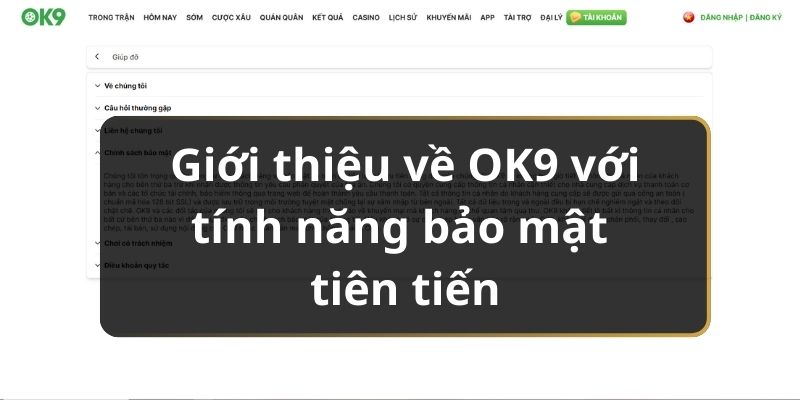 Giới thiệu về OK9 với tính năng bảo mật tiên tiến 